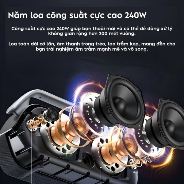 Loa Karaoke Xách Tay Monster P16: Công Suất 240W, Âm Thanh Đỉnh Cao, Lý Tưởng Cho Mọi Cuộc Vui