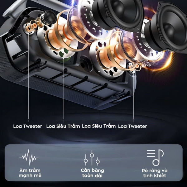 Loa Karaoke Xách Tay Monster P16: Công Suất 240W, Âm Thanh Đỉnh Cao, Lý Tưởng Cho Mọi Cuộc Vui