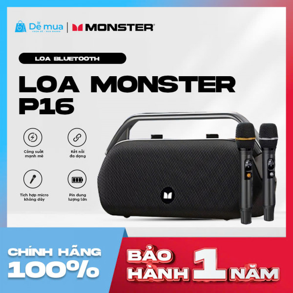 Loa Karaoke Xách Tay Monster P16: Công Suất 240W, Âm Thanh Đỉnh Cao, Lý Tưởng Cho Mọi Cuộc Vui
