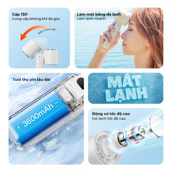 Quạt Du Lịch Cầm Tay Đa Năng ImyCo WT-RD21