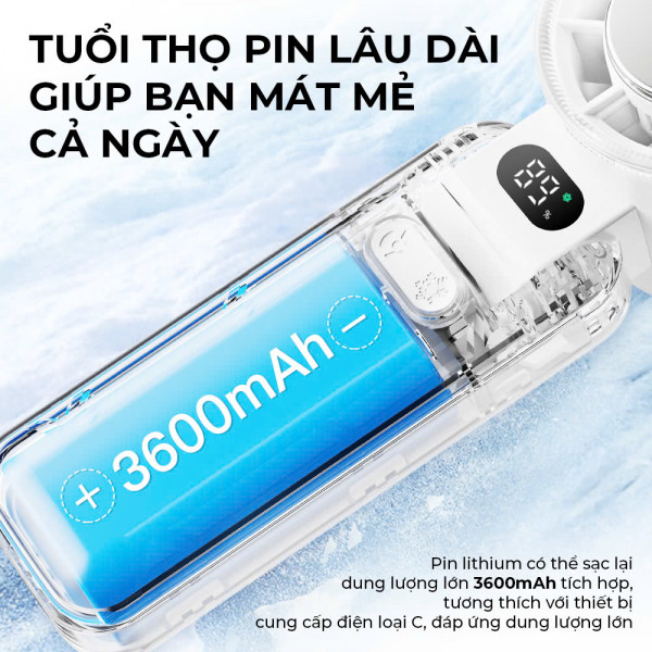 Quạt Du Lịch Cầm Tay Đa Năng ImyCo WT-RD21