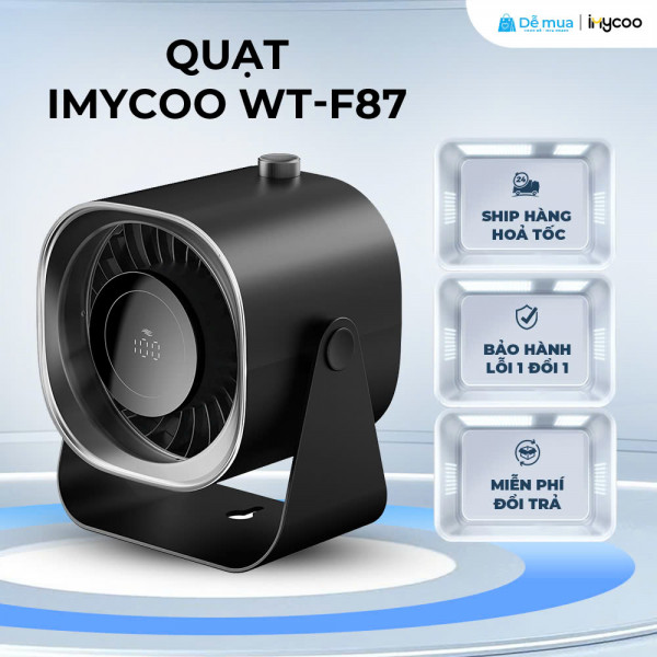Quạt Để Bàn ImyCo WT-F87, 5 Mức Độ Gió, Công Suất Lớn 5.14W