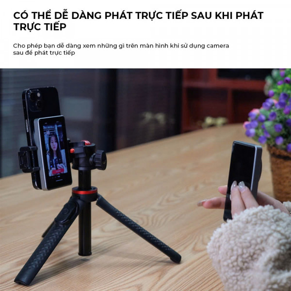 Màn Hình Phụ Vlogging RK-X40 – Công Cụ Hoàn Hảo Cho Nhà Sáng Tạo Nội Dung