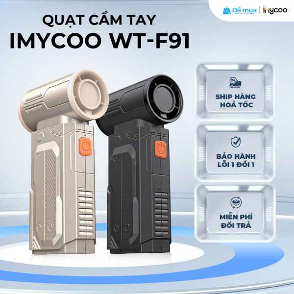 Quạt Cầm Tay WT-F91: Nhỏ Gọn, Công Suất Mạnh Mẽ Với 5 Mức Gió , Tiện Lợi, Dung Lượng Pin Cao  2000 mAh 4V