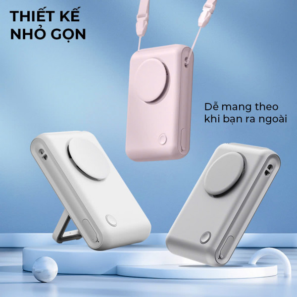 Quạt Kẹp Gấp Gọn ImyCo WT-F92 : Thiết Kế Nhỏ Gọn, Thời Lượng Pin 2000mAh, 3 Mức Tốc Độ Gió